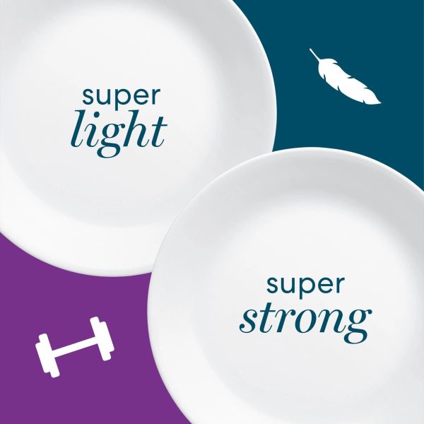 Corelle Dinnerware- Lightweight Winter Frost White 6.75 Appetizer Plate