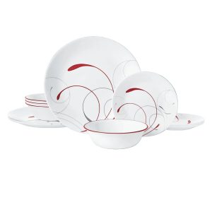 Corelle Dinnerware- Lightweight Splendor 12-piece Dinnerware Set, Service for 4 Corelle Dinnerware- Lightweight Splendor 12-piece Dinnerware Set, Service for 4