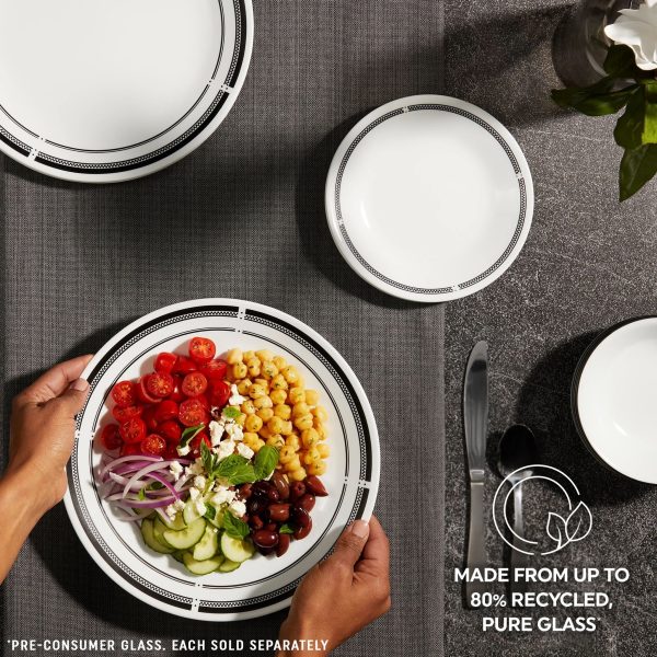 Corelle Dinnerware- Lightweight Brasserie 8.5 Salad Plate, 6-pack