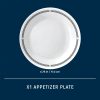 Corelle Dinnerware- Lightweight Brasserie 6.75 Appetizer Plate, 6-pack