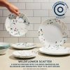Corelle Dinnerware- Lightweight Wildflower Scatter 12-piece Dinnerware Set, Service for 4 Corelle Dinnerware- Lightweight Wildflower Scatter 12-piece Dinnerware Set, Service for 4