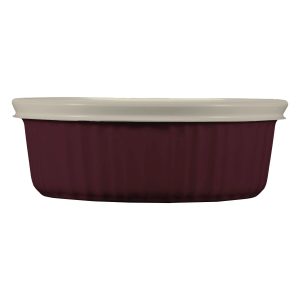 Corelle Dinnerware- Lightweight French Colors 24-ounce Baking Dish with Lid, Cabernet Corelle Dinnerware- Lightweight French Colors 24-ounce Baking Dish with Lid, Cabernet