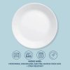 Corelle Dinnerware- Lightweight Winter Frost White 16-piece Mugless Dinnerware Set, Service for 4 Corelle Dinnerware- Lightweight Winter Frost White 16-piece Mugless Dinnerware Set, Service for 4