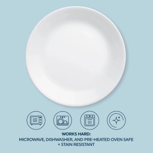 Corelle Dinnerware- Lightweight Winter Frost White 16-piece Mugless Dinnerware Set, Service for 4