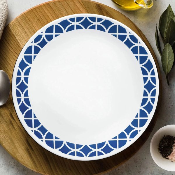 Corelle Dinnerware- Lightweight Cobalt Circles 16-piece Mugless Dinnerware Set, Service of 4 Corelle Dinnerware- Lightweight Cobalt Circles 16-piece Mugless Dinnerware Set, Service of 4