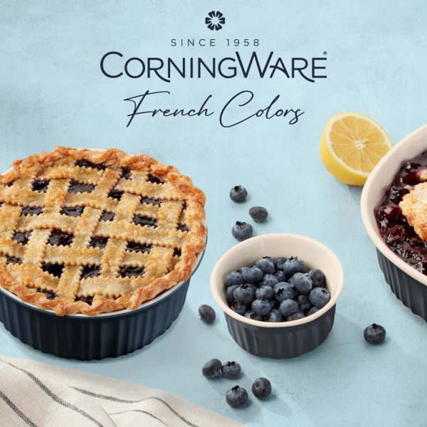 Corelle Dinnerware- Lightweight French Colors 12-piece Oval Bakeware Set, Navy Corelle Dinnerware- Lightweight French Colors 12-piece Oval Bakeware Set, Navy