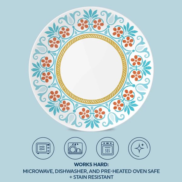 Corelle Dinnerware- Lightweight Global Collection Terracotta Dreams, 8.5?? Salad Plates, 6-pack Corelle Dinnerware- Lightweight Global Collection Terracotta Dreams, 8.5?? Salad Plates, 6-pack