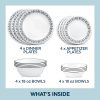 Corelle Dinnerware- Lightweight Cusco 16-piece Mugless Dinnerware Set, Service for 4