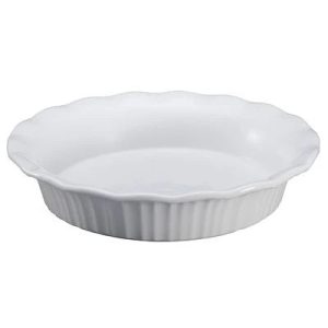 Corelle Dinnerware- Lightweight French White? 9 Pie Plate