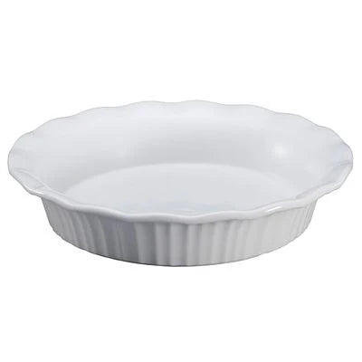 Corelle Dinnerware- Lightweight French White? 9 Pie Plate