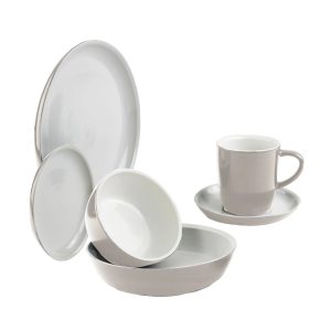 Corelle Dinnerware- Lightweight 6-piece Truffle Dinnerware Set , Service for 1 Corelle Dinnerware- Lightweight 6-piece Truffle Dinnerware Set , Service for 1