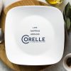 Corelle Dinnerware- Lightweight Square? Pure White 12-piece Dinnerware Set with Appetizer Plates, Service for 4 Corelle Dinnerware- Lightweight Square? Pure White 12-piece Dinnerware Set with Appetizer Plates, Service for 4