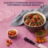 Corelle Dinnerware- Lightweight French Colors 12-piece Bakeware Set, Cabernet