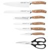 Corelle Dinnerware- Lightweight Signature Edge Walnut 13-piece Knife Block Set
