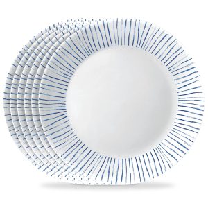 Corelle Dinnerware- Lightweight Botanical Stripes 10.25 Dinner Plate, 6 pack Corelle Dinnerware- Lightweight Botanical Stripes 10.25 Dinner Plate, 6 pack