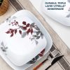 Corelle Dinnerware- Lightweight Kyoto Leaves 16-piece Dinnerware Set, Service for 4 Corelle Dinnerware- Lightweight Kyoto Leaves 16-piece Dinnerware Set, Service for 4