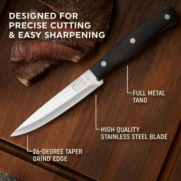 Corelle Dinnerware- Lightweight Ellsworth 4-piece Steak Knife Set Corelle Dinnerware- Lightweight Ellsworth 4-piece Steak Knife Set
