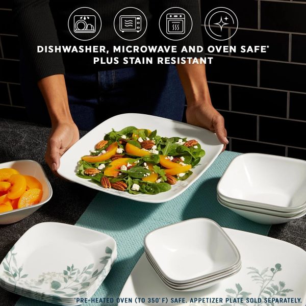 Corelle Dinnerware- Lightweight Amalie 16-piece Dinnerware Set, Service for 4 Corelle Dinnerware- Lightweight Amalie 16-piece Dinnerware Set, Service for 4