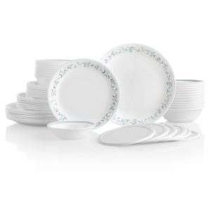 Corelle Dinnerware- Lightweight Country Cottage 66-piece Dinnerware Set, Service for 12