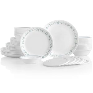 Corelle Dinnerware- Lightweight Country Cottage 66-piece Dinnerware Set, Service for 12