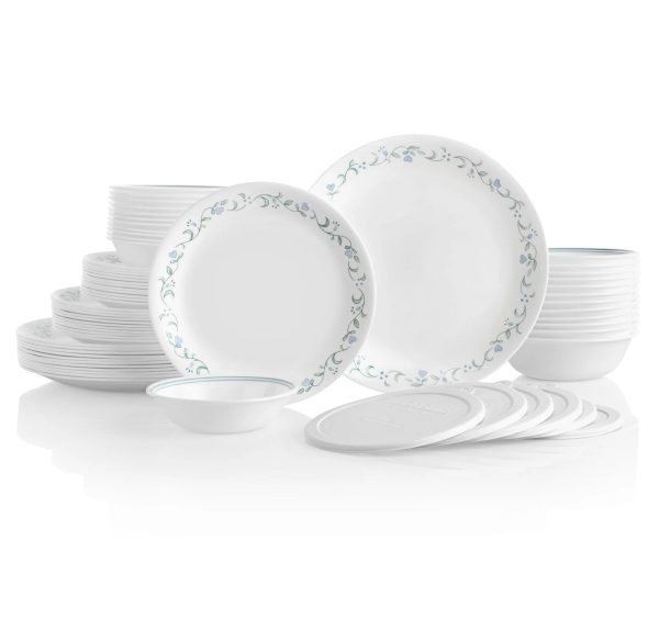 Corelle Dinnerware- Lightweight Country Cottage 66-piece Dinnerware Set, Service for 12