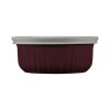 General Dinnerware- Lightweight French Colors 16-ounce Baking Dish with Lid, Cabernet