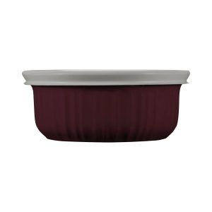 Corelle Dinnerware- Lightweight French Colors 16-ounce Baking Dish with Lid, Cabernet Corelle Dinnerware- Lightweight French Colors 16-ounce Baking Dish with Lid, Cabernet