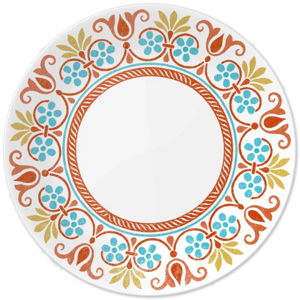 Corelle Dinnerware- Lightweight Global Collection Terracotta Dreams 10.25?? Dinner Plates, 4-pack