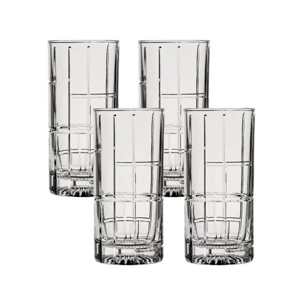 Corelle Dinnerware- Lightweight Traze FTR Highball Glasses (4-Pieces), 12-ounce, Dishwasher Safe Corelle Dinnerware- Lightweight Traze FTR Highball Glasses (4-Pieces), 12-ounce, Dishwasher Safe
