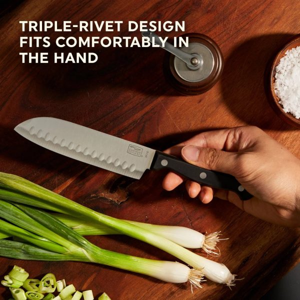 Corelle Dinnerware- Lightweight Essentials? 2-piece Santoku / Partoku Knife Set