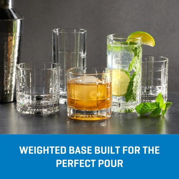 Corelle Dinnerware- Lightweight Traze FTR Highball Glasses (4-Pieces), 12-ounce, Dishwasher Safe Corelle Dinnerware- Lightweight Traze FTR Highball Glasses (4-Pieces), 12-ounce, Dishwasher Safe