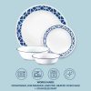 Corelle Dinnerware- Lightweight Cobalt Circles 16-piece Mugless Dinnerware Set, Service of 4 Corelle Dinnerware- Lightweight Cobalt Circles 16-piece Mugless Dinnerware Set, Service of 4