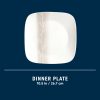 Corelle Dinnerware- Lightweight Square Wandering Grove 10.5 Dinner Plate