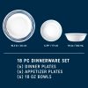 Corelle Dinnerware- Lightweight Acadia 18-piece Dinnerware Set, Service for 6