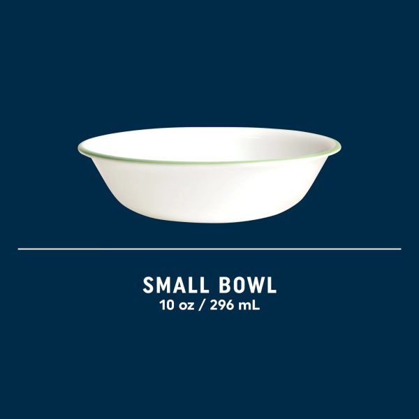 Corelle Dinnerware- Lightweight Spring Blossom Green 10-ounce Bowl