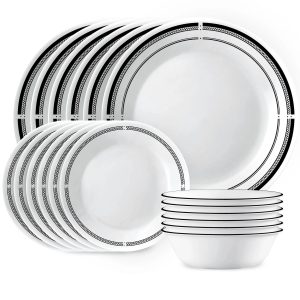 Corelle Dinnerware- Lightweight Brasserie 18-piece Dinnerware Set, Service for 6 Corelle Dinnerware- Lightweight Brasserie 18-piece Dinnerware Set, Service for 6