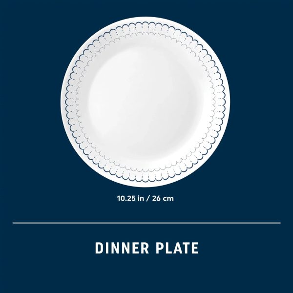 General Dinnerware- Lightweight Caspian Lace 10.25 Dinner Plate