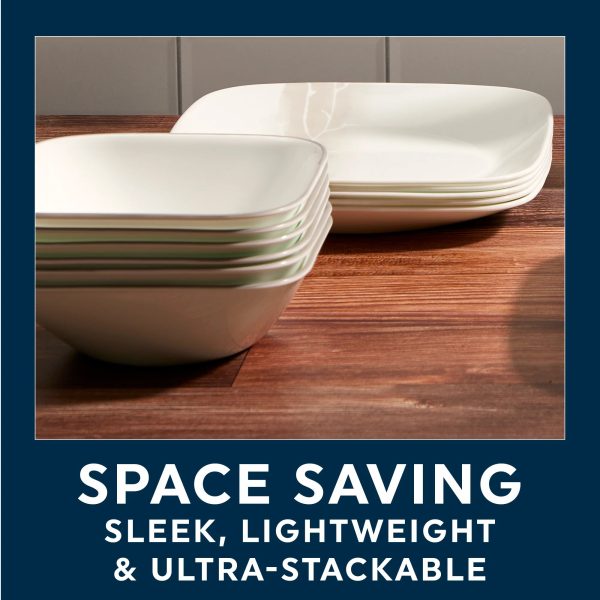 Corelle Dinnerware- Lightweight Wandering Groves 12-piece Dinnerware Set, Service for 4 Corelle Dinnerware- Lightweight Wandering Groves 12-piece Dinnerware Set, Service for 4