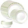 Corelle Dinnerware- Lightweight Spring Blossom Green 18-piece Dinnerware Set, Service for 6 Corelle Dinnerware- Lightweight Spring Blossom Green 18-piece Dinnerware Set, Service for 6