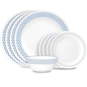 Corelle Dinnerware- Lightweight Amelia 12-piece Dinnerware Set, Service for 4 Corelle Dinnerware- Lightweight Amelia 12-piece Dinnerware Set, Service for 4