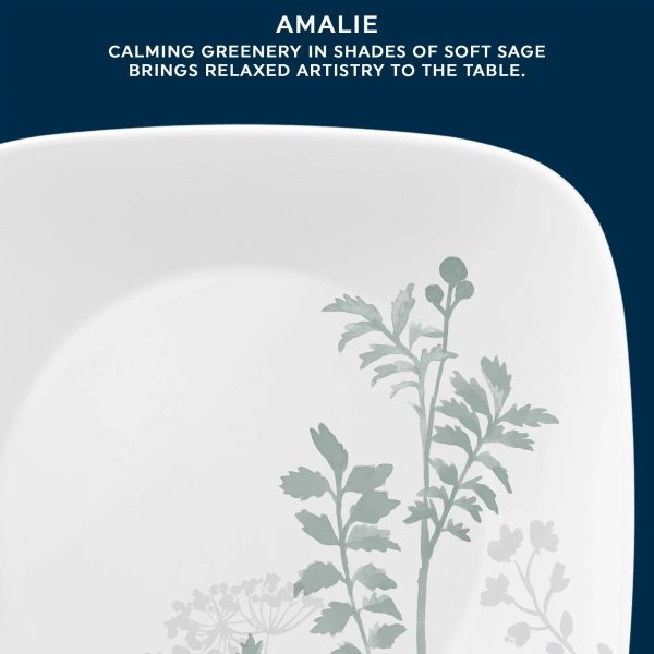 Corelle Dinnerware- Lightweight Amalie 16-piece Dinnerware Set, Service for 4 Corelle Dinnerware- Lightweight Amalie 16-piece Dinnerware Set, Service for 4
