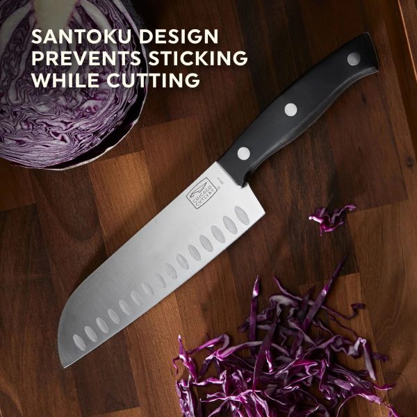 Corelle Dinnerware- Lightweight Ellsworth 2-piece Santoku Knife Corelle Dinnerware- Lightweight Ellsworth 2-piece Santoku Knife