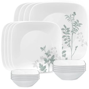 Corelle Dinnerware- Lightweight Amalie 16-piece Dinnerware Set, Service for 4 Corelle Dinnerware- Lightweight Amalie 16-piece Dinnerware Set, Service for 4