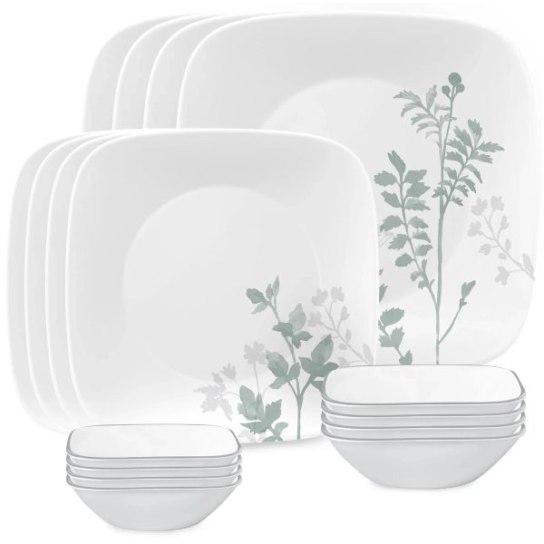 Corelle Dinnerware- Lightweight Amalie 16-piece Dinnerware Set, Service for 4 Corelle Dinnerware- Lightweight Amalie 16-piece Dinnerware Set, Service for 4