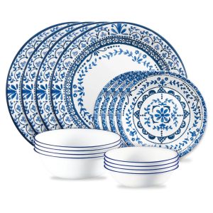 Corelle Dinnerware- Lightweight Portofino 16-piece Dinnerware Set, Service for 4