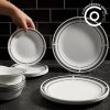 Corelle Dinnerware- Lightweight Brasserie 18-piece Dinnerware Set, Service for 6