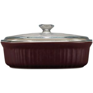 Corelle Dinnerware- Lightweight French Colors 2.5-quart Oval Baking Dish, Cabernet Corelle Dinnerware- Lightweight French Colors 2.5-quart Oval Baking Dish, Cabernet