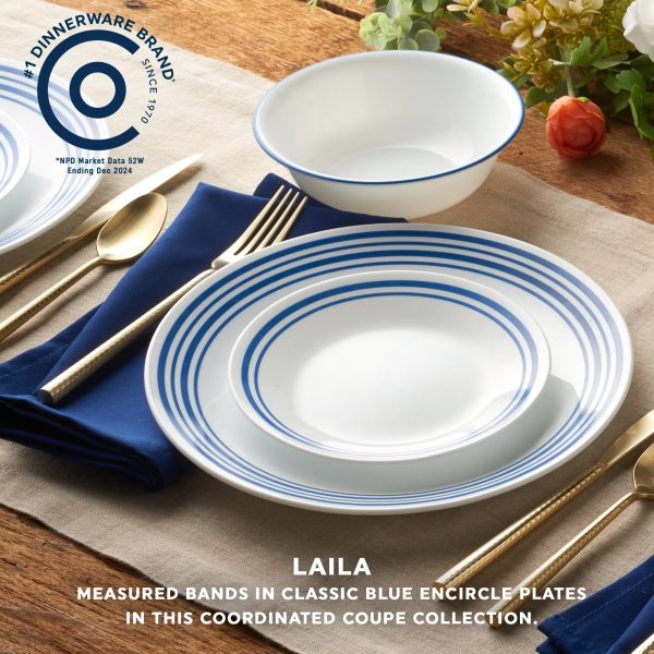 Corelle Dinnerware- Lightweight Laila 18-piece Dinnerware Set, Service for 6 Corelle Dinnerware- Lightweight Laila 18-piece Dinnerware Set, Service for 6