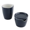 General Dinnerware- Lightweight Midnight Blue Cream and Sugar Set