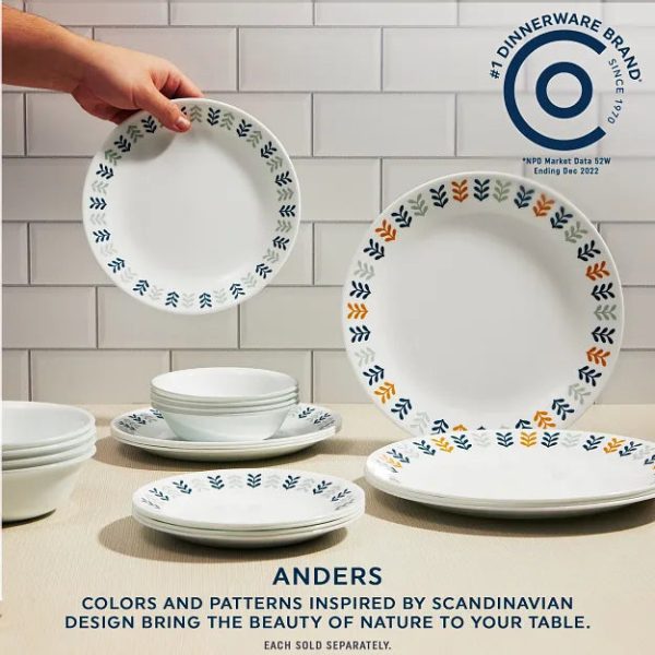 Corelle Dinnerware- Lightweight Anders 6.75 Appetizer Plate
